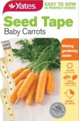 SEED TAPE BABY CARROT SEED PACKET