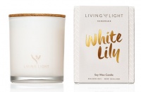 LIVING LIGHT WHITE LILY CANDLE 330GM