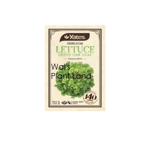 HEIRLOOM LETTUCE OAK LEAF SEED PACKET