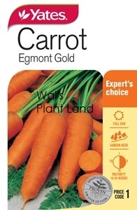 CARROT EGMONT GOLD SEED PACKET