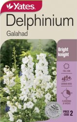 DELPHINIUM GALAHAD SEED PACKET