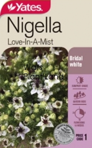 NIGELLA LOVE-IN-A-MIST (WHITE) SEED PACKET