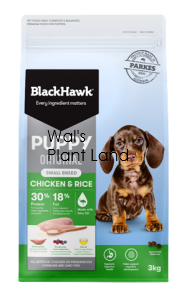 B/HWK PUPPY SML BR CHICKEN & RICE 3KG