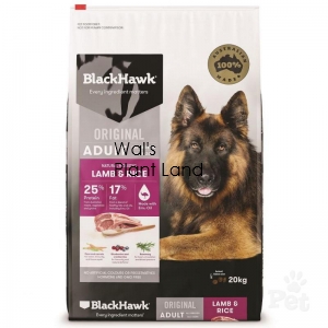 B/HWK DOG ADULT LAMB&RICE 20KG