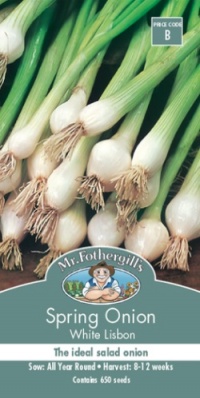 SPRING ONION WHITE LISBON SEED PACKET