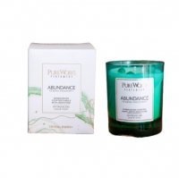 ABUNDANCE SANDALWOOD WITH JADE CRYSTAL ENERGY CANDLE 200GM