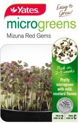 MICROGREEN MINUZA RED GEMS SEED PACKET