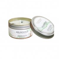 ABUNDANCE SANDALWOOD WITH JADE CRYSTAL ENERGY CANDLE 80GM