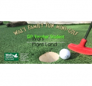 MINI GOLF STUDENT GIFT VOUCHER