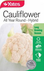 CAULIFLOWER ALL YEAR ROUND SEED PACKET