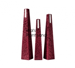 PINOT NOIR ICICLE CANDLE - SMALL DARK RED LIVING LIGHT