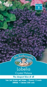 LOBELIA CRYSTAL PALACE COMPACTA SEED PACKET