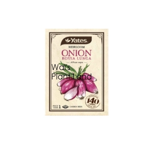 HEIRLOOM ONION ROSSA LUNGA SEED PACKET