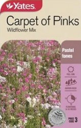 WILDFLOWER MIX CARPET PINKS NZ SEED PACKET