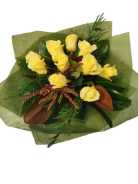 BOUQUET YELLOW ROSES