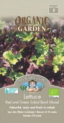 LETTUCE RED & GREEN ORGANIC SEED PACKET