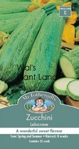 ZUCCHINI LEBANESE SEED PACKET