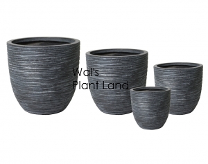 Vermont Egg Pot High Graphite Set of 4