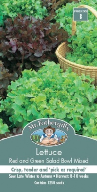 LETTUCE RED & GREEN SALAD BOWL SEED PACKET