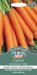 CARROT MANCHESTER TABLE SEED PACKET