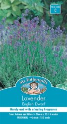 LAVENDER ENGLISH DWARF SEED PACKET