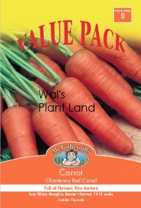 CARROT CHANTENAY RED CORED SEED PACKET