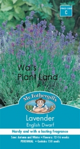 LAVENDER ENGLISH DWARF SEED PACKET