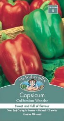 CAPSICUM CALIFORNIAN WONDER SEED PACKET