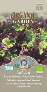 LETTUCE RED & GREEN ORGANIC SEED PACKET