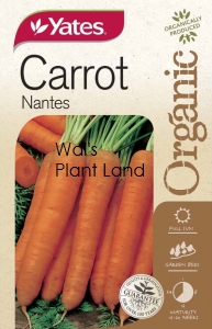 ORGANIC CARROT NANTES SEED PACKET