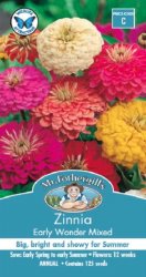 ZINNIA EARLY WONDER MIXED SEED PACKET