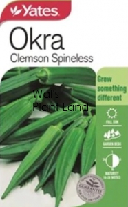 OKRA CLEMSON SPINELESS SEED PACKET