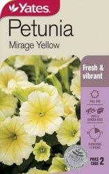 PETUNIA MIRAGE YELLOW NZ SEED PACKET