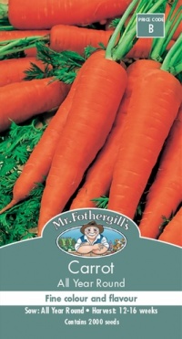 CARROT ALL YEAR ROUND SEED PACKET