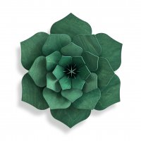 LOVI FLOWER DARK GREEN 15CM