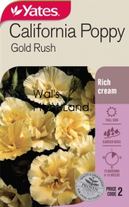 CALIFORNIA POPPY GOLD RUSH SEED PACKET